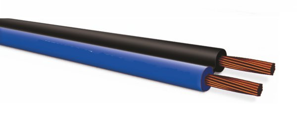Piattina FRH/2 CS costa stretta 2x1,5 mm² Blu/Nera Rame